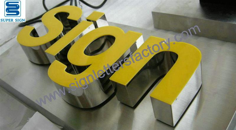 face illumination letter sign